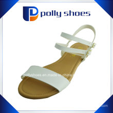 Fashion Flat Woman Sandal PU Leather Modern Ladies Sandal